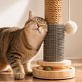 thumbnail image 4 of Sisal Cat Scratching Stand with Toy Ball for Cage 38cm Claw Care Rest Post, 4 of 7