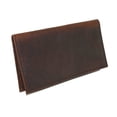 thumbnail image 2 of Boston Leather Textured Bison Leather Checkbook Cover Wallet, 2 of 4