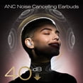 thumbnail image 3 of Wireless Earbuds Bluetooth Headphones for iphone Android with ENC Noise Cancelling Mics, Deep Bass Over Ear Buds 40Hrs Playtime IPX7 Waterproof for Sport, Pink, 3 of 7