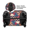 thumbnail image 4 of Lsque colorful Skull rose Printed Luggage Cover, Travel Luggage Protector,Scratch and Dirt Resistant, Fits 18-32 Inch Luggage - Medium, 4 of 9