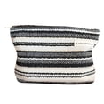 thumbnail image 1 of Bolsas De Maquillaje Bolsas de maquillaje de tejido a rayas con caja de maquillaje con cremallera para regalos navideños (negro) Likrtyny Cuidado Belleza, 1 of 8