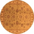 thumbnail image 1 of Ahgly Company Indoor Round Oriental Orange Industrial Area Rugs, 6' Round, 1 of 4