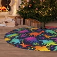 thumbnail image 6 of Yiaed Colorful Dinosaur Print Christmas Tree Skirt , Tree SkirtsTree Mat for Christmas Winter Holiday Indoor Decorations-48", 6 of 7