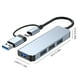 thumbnail image 3 of Tipo C Hub 5Gbps USB C 3.0 Estación de acoplamiento Unidad libre (2013TU (3.0+2.0x3)), 3 of 6