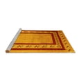 thumbnail image 2 of Ahgly Company Machine Washable Indoor Rectangle Abstract Yellow Contemporary Area Rugs, 7' x 10', 2 of 4