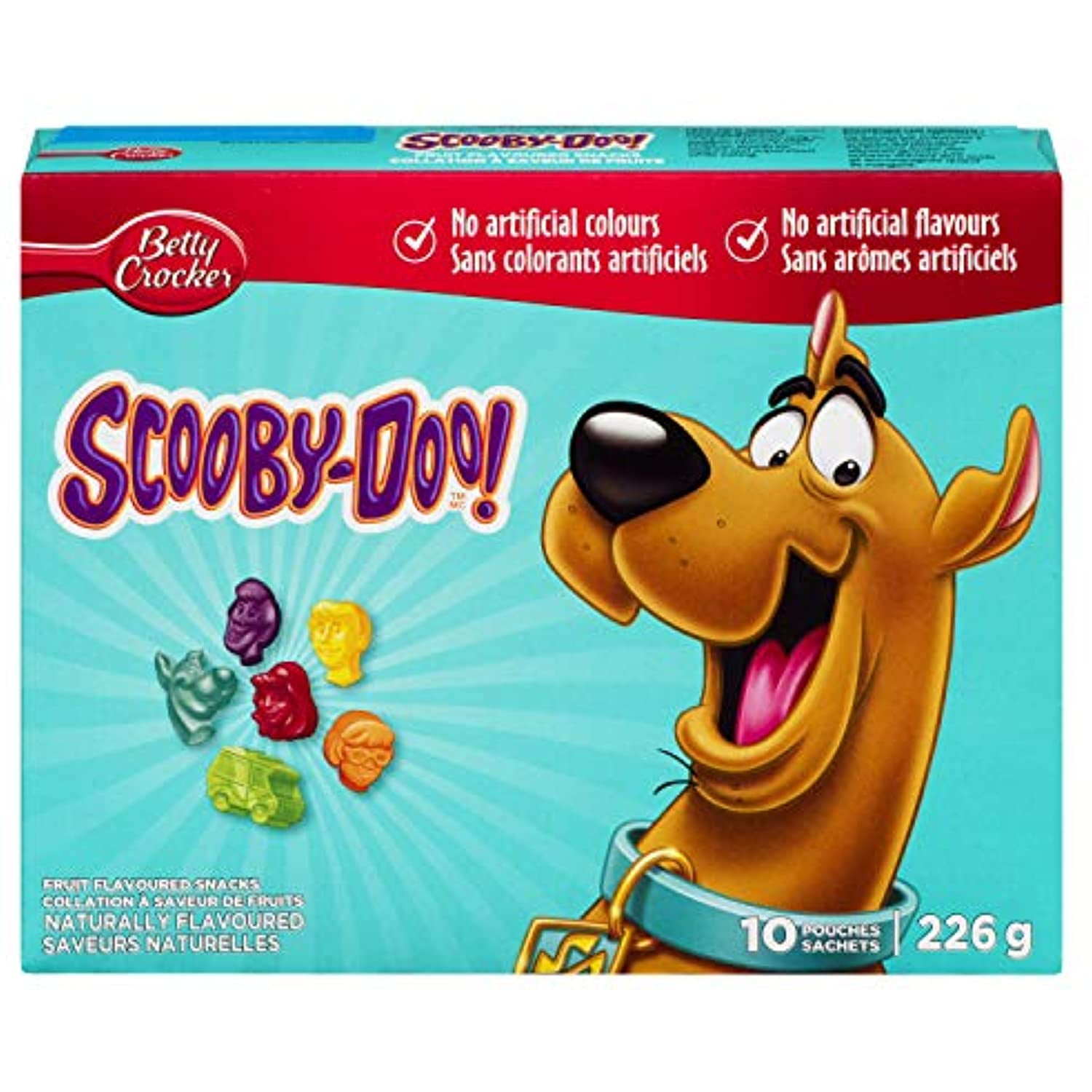 Betty Crocker Fruit Snacks Scooby Doo, 10Ct, 226G/8Oz. (Imported From