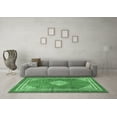 thumbnail image 3 of Ahgly Company Indoor Rectangle Medallion Emerald Green Traditional Area Rugs, 8' x 12', 3 of 4