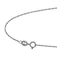 thumbnail image 4 of JewelStop 14k Solid White Gold 0.8 mm Lumina Chain Necklace, Spring Ring - 20 Inches, 2.2gr., 4 of 6