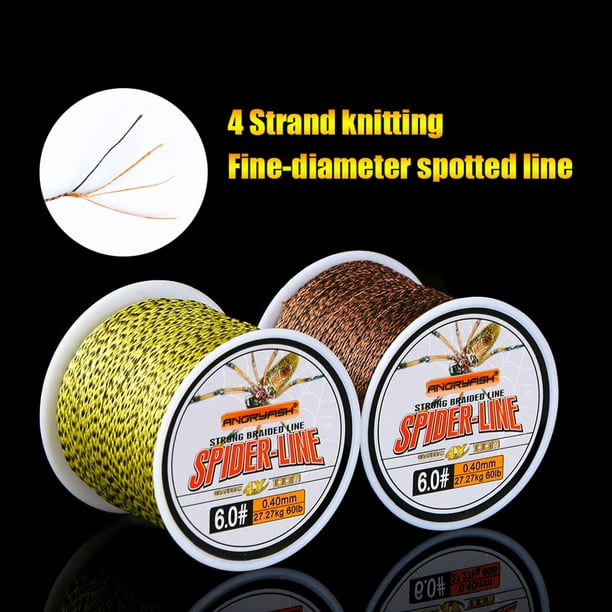 Alician 10-60lb 4 Strands 100m Spotted Fishing Line Super Soft Invisible  Anti-bite Abrasion Resistant Braided Lines For Fishing Enthusiast 