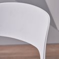thumbnail image 6 of Noble House Kipford Modern Indoor Plastic Chair in White (Set of 2), 6 of 7
