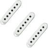 Set of Three Genuine Fender Stratocaster pickup covers , White Finish