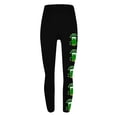 thumbnail image 5 of lcziwo Ladies Leggings 2025 St Patricks Day Shamrock Printed Tights Womens Casual High Waisted Butt Lifting Yoga Pants Black XL, Sale of The Day Prime Today, 5 of 6