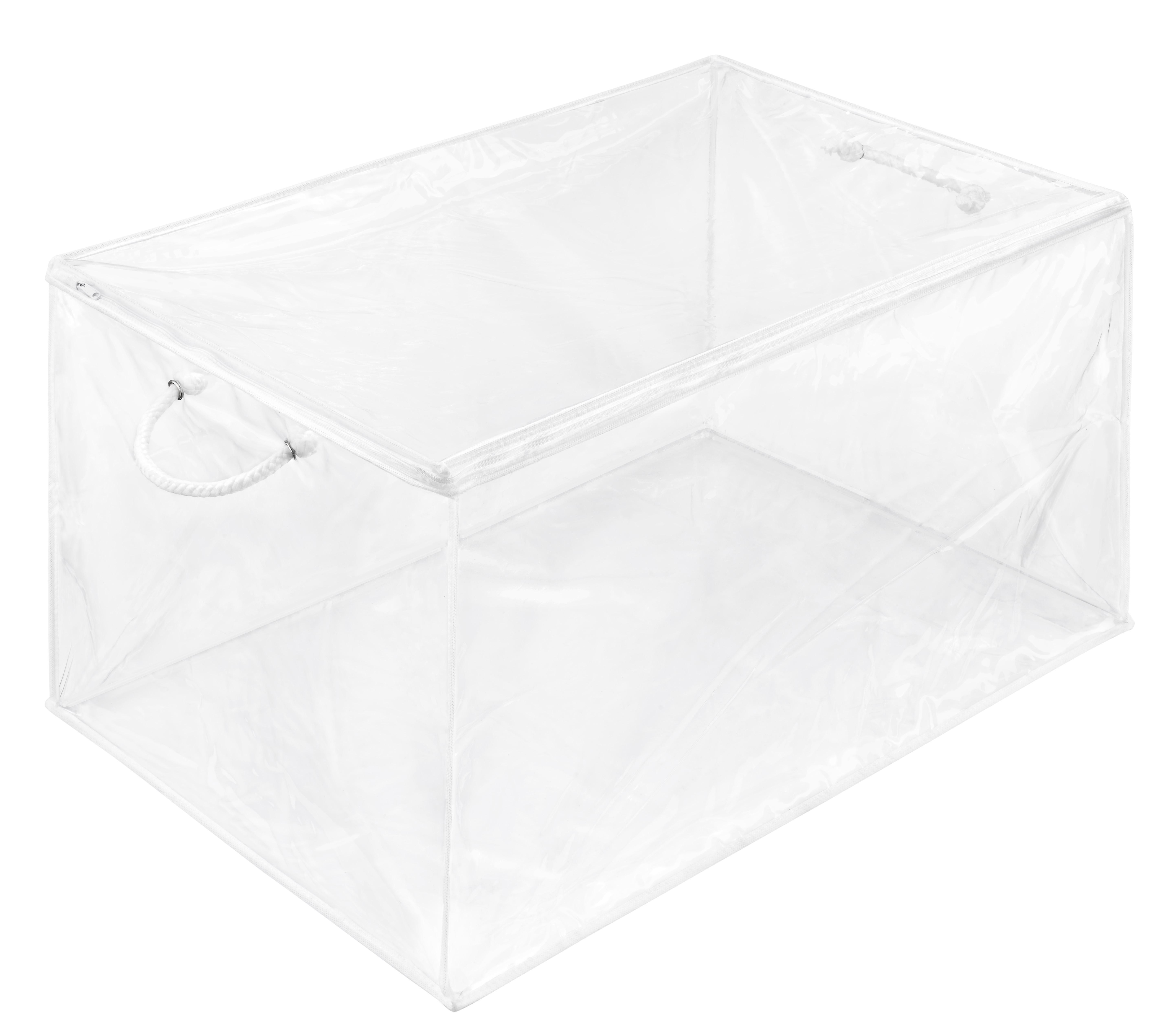 Whitmor Jumbo Zippered Vinyl Storage Closet Organizer Bag - Clear - Adult Use