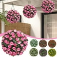 thumbnail image 5 of QHUDLV 7.87 inch Artificial Plant Topiary Ball Faux Boxwood Decorative Balls for Backyard, Balcony,Garden, Wedding and Home Dcor, 5 of 9