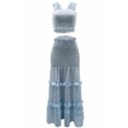 thumbnail image 6 of Ruffled Boho Maxi Skirt CropTop Set (XL, LightBlue), 6 of 9