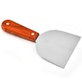 thumbnail image 5 of 1pc Steak Spatula Shovel Wood Handle Pancakes Spatula Pizza Server Kitchen Accessories (Random Style, Brown + Silver), 5 of 8