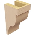 thumbnail image 5 of 4"W x 4"D x 8"H Wide Garner Rough Cedar Woodgrain TimberThane Corbel, Primed Tan, 5 of 6
