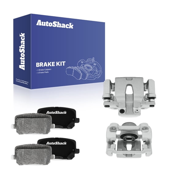 AutoShack Rear Brake Calipers   Ceramic Brake Pads Replacement for 2014-2015 Dodge Charger 6-PC Kit