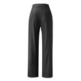 thumbnail image 6 of ManxiVoo Women's Sequin Wide Leg Pants with Retro High Waist for Party Fashion and Casual Everyday Style L Size Black, 6 of 6