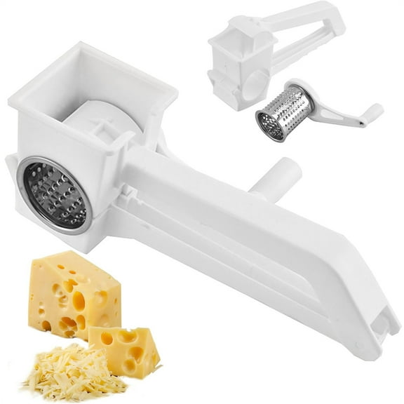 Duslogis Cheese Grater Hand Crank Manual Cheese Shredder Mini Rotary Cheese Grater Butter Cheese Tools for Kitchen Restaurant Hand