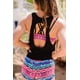 thumbnail image 1 of ABPHQTO Bañador tankini con sujetador deportivo multicolor para mujer con chaleco negro, 1 of 5