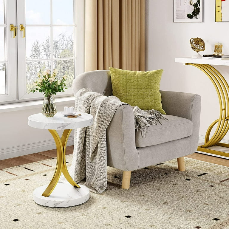 Walmart gold 2024 side table