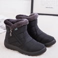thumbnail image 3 of Nuevas botas de nieve cálidas de comercio exterior de gran tamaño para mujeres transfronterizas, 3 of 7