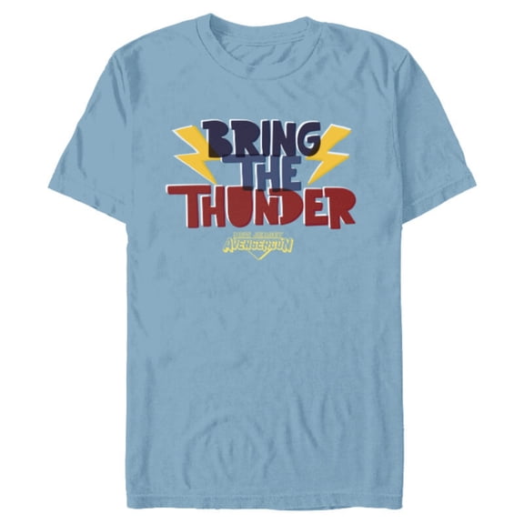 Marvel Ms. Marvel New Jersey Avengercon Bring the Thunder - Short Sleeve Blended T-Shirt for Adults - Customized-Ocean Blue