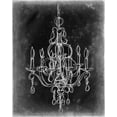 thumbnail image 2 of Harper, Ethan 20x24 White Modern Wood Framed Museum Art Print Titled - Chalkboard Chandelier Sketch IV, 2 of 4