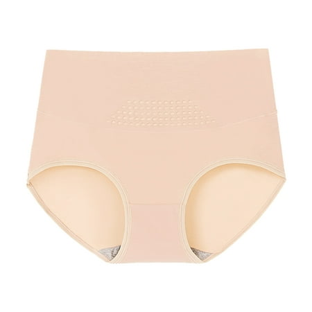 

Womens Solid Panty Beige Basic Briefs 1-Pack