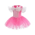 thumbnail image 3 of ATAIKU 3-9Y Kids Girls Princess Ballet Dress Short Sleeve Leotards Skirted Tutu Dancewear Halloween Christmas Party Dress, 3 of 9