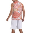 thumbnail image 5 of Rocae Corals for Men's Basketball Jersey Lightweight and Breathable Athletic Tank Top,Quick-Drying Sports Jersey Large, 5 of 9