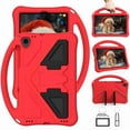 thumbnail image 6 of Dteck Kids Friendly Cover for Lenovo Tab M10 HD 2nd Gen TB-X306X / Smart Tab M10 HD 2nd Gen TB-X306F,Anti-Drop Shock Proof Light Weight Convertible Handle Stand Cover (Red), 6 of 7