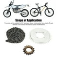 thumbnail image 3 of Cadena De Bicicleta De 114 Eslabones, Proceso De Forjado Transmisión De Potencia Estable Piñón De Cadena 410 Para Scooters, 3 of 7