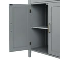 thumbnail image 5 of Teamson Home Mercer Freestanding Two-Door Floor Storage Accent Cabinet with Top Drawer, Gray, 5 of 12