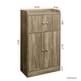 thumbnail image 5 of RONSHIN Kitchen Storage Cabinet With Door Freestanding Wooden Cupboard Sideboard Buffets Storage Cabinet For Dinning Room Living Room Bathroom, 5 of 9