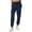 Navy Blue, variant on PULI Women's Loose Cargo Sweatpants with Pockets Cotton Blend Jogger Pants Elastic Waist Athletic Lounge Pants for Yoga Gym Running