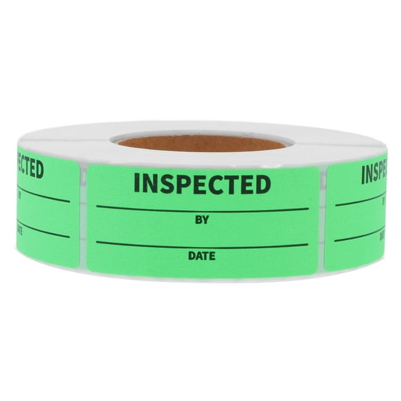 Green PVC Inventory Labels for Labeling Shelves Containers Adhesive Sticker 500 Labels per Roll