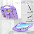 thumbnail image 6 of Kids Friendly Portable Tablet Case for Samsung Galaxy Tab A8 10.5 (2022) Case, EVA Foam Cute Pattern with Kickstand Cute Cartoon Shockproof PC Case for SM-X200/SM-X205 - Lightpurple, 6 of 7