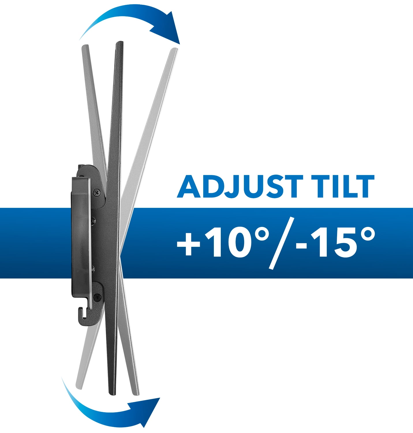 Mount-It! Lockable Anti-Theft Tilting TV Wall Mount, Fits 32"to Max 55"  TVs, Capacity 99 lbs.