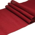 thumbnail image 2 of BambooMN Cranberry 15" x 88" Vintage Burlap Table Runner For Rustic Wedding Bridal Shower Bachelorette Graduation Party Table Decor Decorations, 30 Pieces, 2 of 6