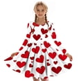 thumbnail image 4 of Robe à Manches Longues pour Fille, Robe Patineuse Évasée pour Fête, Robe Extensible pour Récital de Danse, Robe à Col Rond pour Jouer à l'École, Spectacle, Congé, 4 of 6