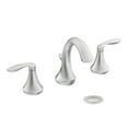 thumbnail image 1 of Moen Eva Chrome Transitional Two-Handle High-Arc Widespread Bathroom Faucet with Drain Assembly Valve Required T6420, 1 of 5