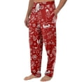 thumbnail image 3 of Fabrcox Christmas Home Pajamas Bottoms for Men Christmas Tree Printed Drawstring Pj Pants with Pockets Casual Elastic Waist Straight Leg Lounge Bottoms, Deep Red L, 3 of 6