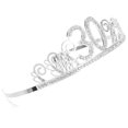 thumbnail image 2 of Birthday Party Headdress Rhinestone Tiara Crown Birthday Crown Hair Accessory, 2 of 8