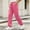 Hot Pink, variant on Fnooota Women's Joggers with Pockets, Elastic Waist Fall Running Relaxed Fit Drawstring Athletic Pants Jogger Pants Gray Size L