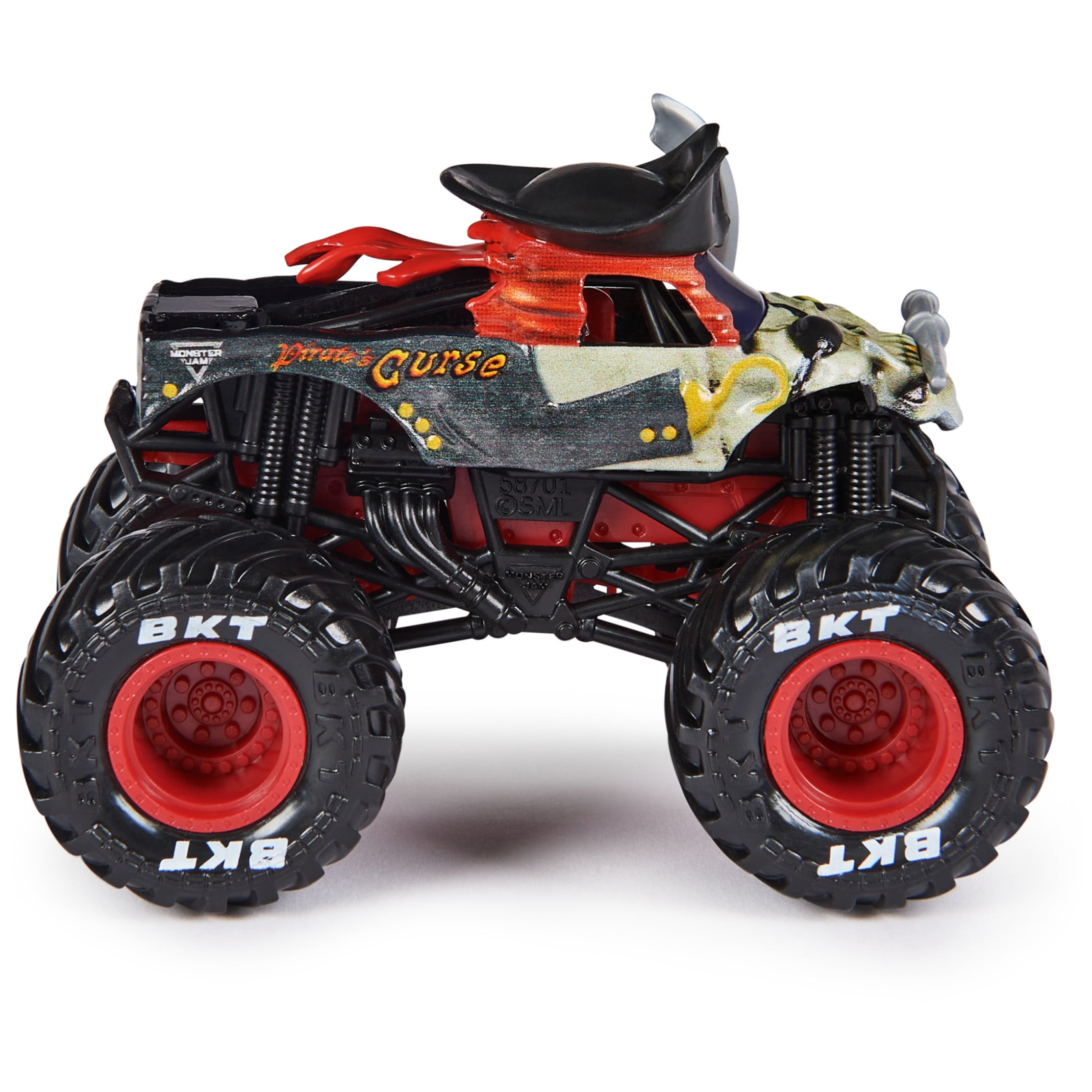 Monster Jam, Official Pirates Curse Monster Truck, Die-Cast Vehicle, 1:64 Scale, Kids Toys for Boys Ages 3 and up