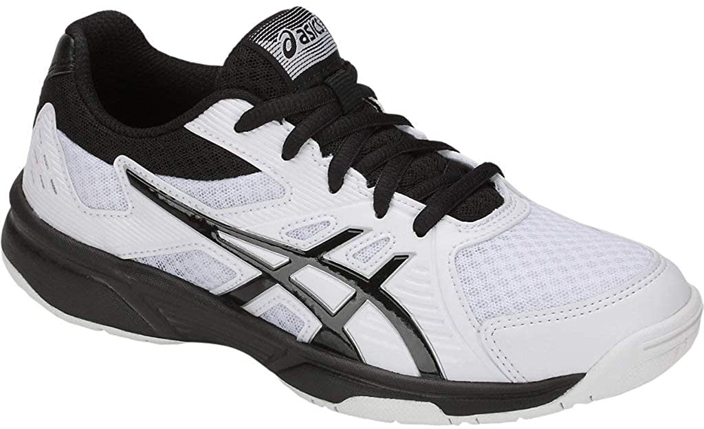 GS Kids Volleyball Shoes, White/Black 