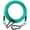 Green Cyan, variant on Dog Tie Out Cable 15FT-300Lbs,Heavy Duty Dog Leads&Tether for Yard with Swivel Hook,Small Large Dogs Leash Line for Outside,Rust Chew Proof Dogs Run Cable for Outdoor Camping (Green, 15FT)