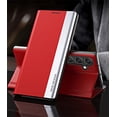 thumbnail image 2 of Thin Slim Flip Case for Samsung Galaxy A24 4G with Kickstand, Full Body Protective PU Leather Cover Business Phone Cases for Samsung Galaxy A24 4G CX Red, 2 of 11